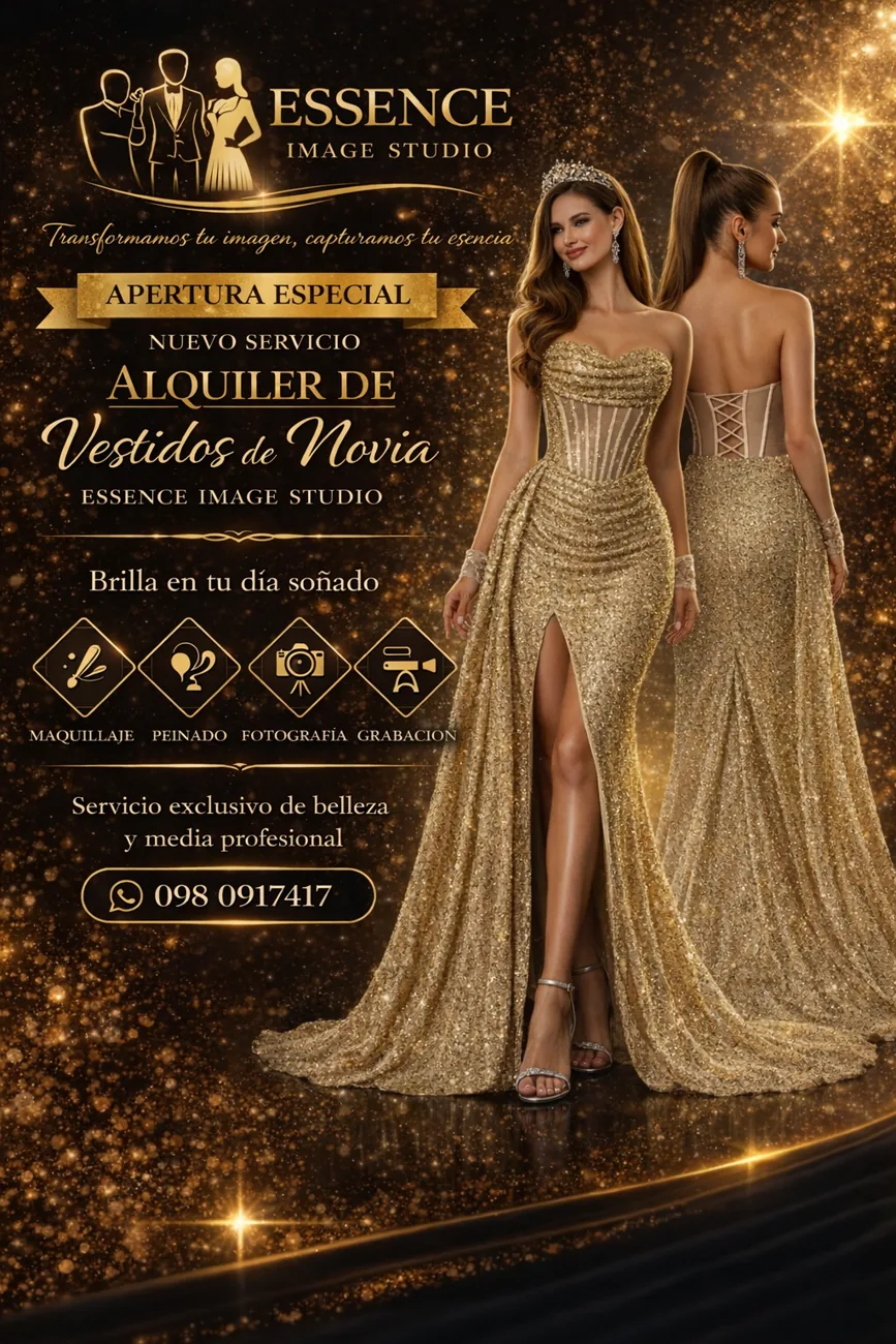 Vestido Dorado Glam